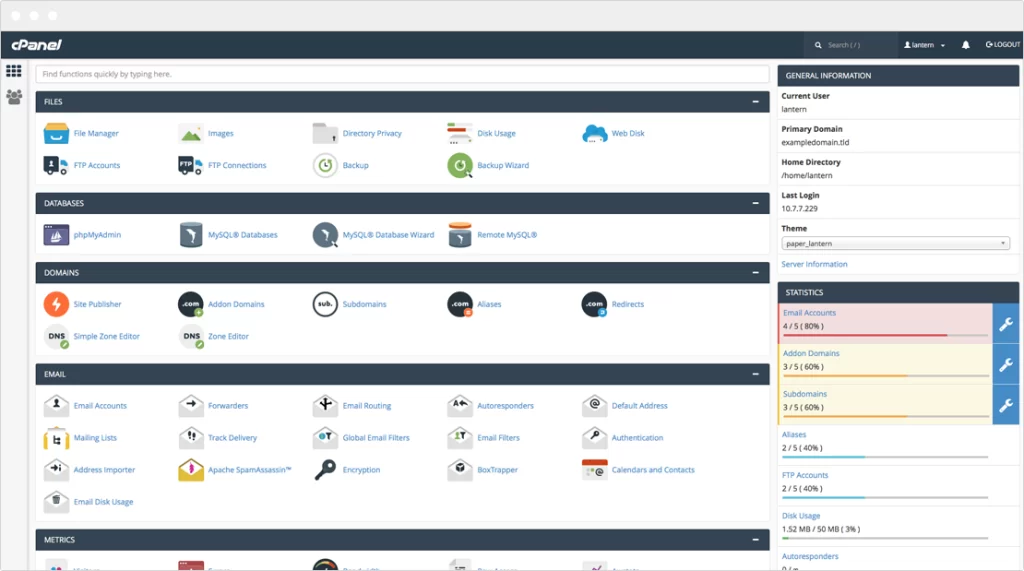 Cpanel Nedir? Nasıl Kullanılır? 2 cpanel2